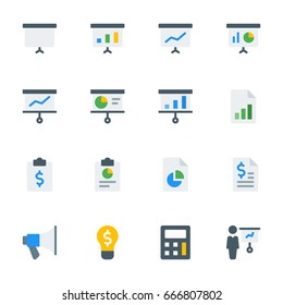 Icon set of business and finance
