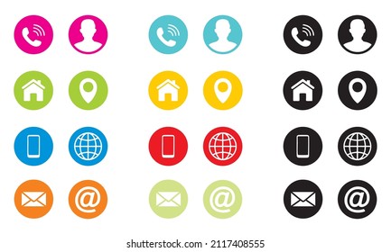 icon set business and internet