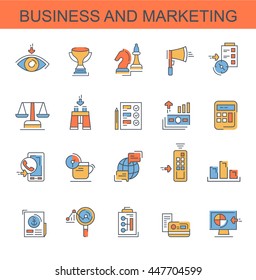 icon set business and  marketing