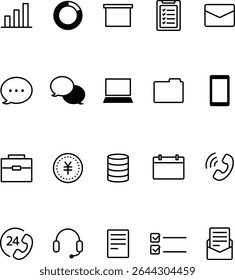 Conjunto de iconos para uso empresarial
