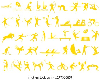 Icon set by sports event.