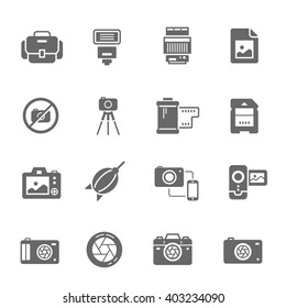 Icon set - camera and accessory