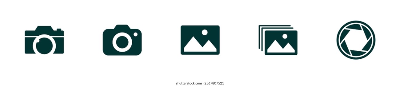 Icon Set: Camera and Photography Vectors