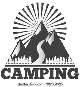 icon set camping