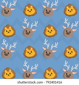 Icon set cartoons design