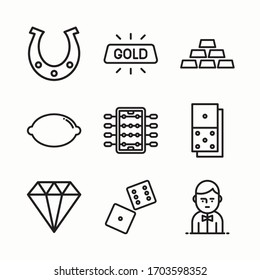 Icon Set Casino for different seasons.