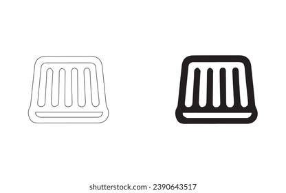 Icon set for catalogs. Isolated on a white background, a basic collection of vector icons for site design