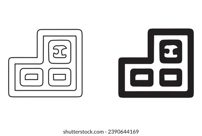 Symbolsatz für Kataloge. Einzeln auf weißem Hintergrund, eine einfache Sammlung von Vektorsymbol für Website-Design