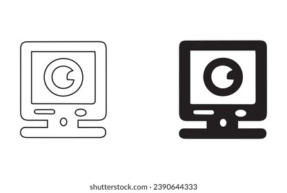 Conjunto de iconos para catálogos. Aislado en un fondo blanco, una colección básica de iconos vectoriales para el diseño del sitio