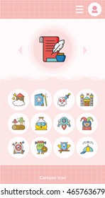 icon set character vector