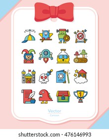 icon set character vector