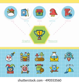 icon set character vector