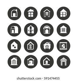 icon set in circle buttons