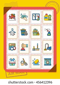 icon set clean vector