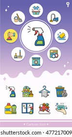 icon set clean vector