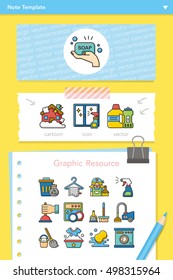 icon set clean vector