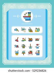 icon set clean vector