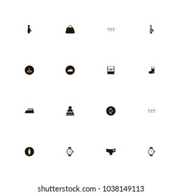 icon set Clothes with businessman, watch, man and diamond