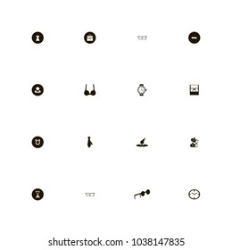 icon set Clothes with washing 30 temperature, ring, washing 60 temperature and male