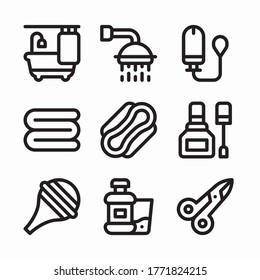 Icon Set clothing for different seasons Line