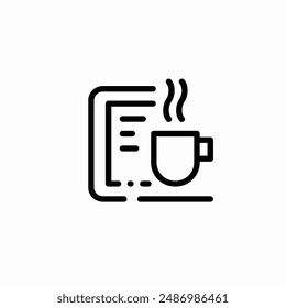 Icon Set Coffe and Breakfast for different seasons. Line with Editable stroke