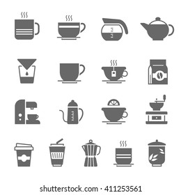 Icon set - coffee and tea