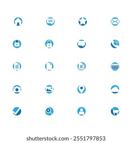 An icon set is a collection of graphical symbols