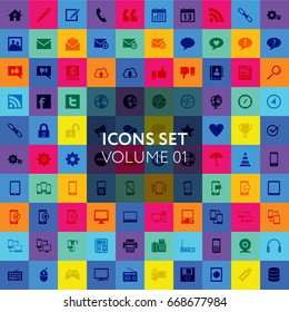 icon set colorful