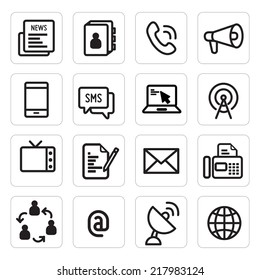 icon set communication