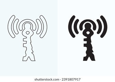 Icon set for communication. Including speak, message, phone, email, contact, chat, internet, radio, satellite, antenna, and more. collection of solid icons, vector