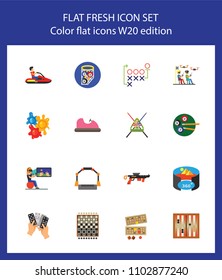 Icon set of computer, gambling and board games. Leisure games, entertainment, competition. Games concept. For topics like leisure, hobby, activity