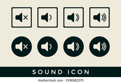 icon set creative design sound bundle