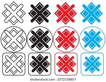 icon set , cross icon set , 