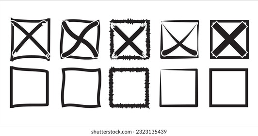 Symbol-Set-Kreuzfeld, Markierungsvektorsymbol, 