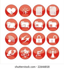 icon set with cute symbol