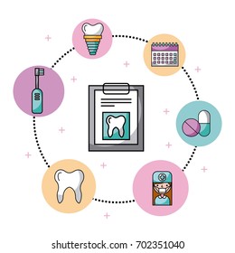 icon set dentist profession