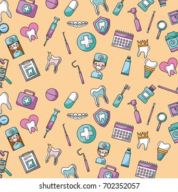 icon set dentist profession