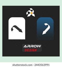 icon set icon design a black sign that says arrow and logo on it,