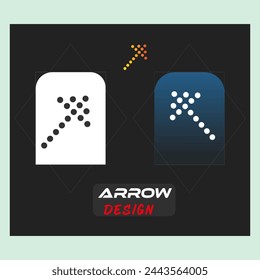 icon set icon design a black sign that says arrow and logo on it,
