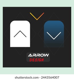 icon set icon design a black sign that says arrow and logo on it,