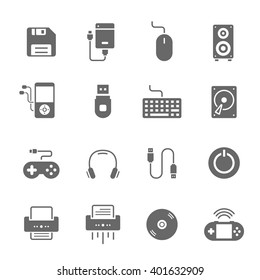 Icon set - devices accessory