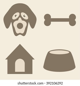 icon set of dog