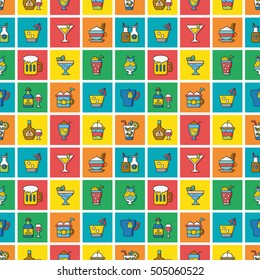 icon set drink vector