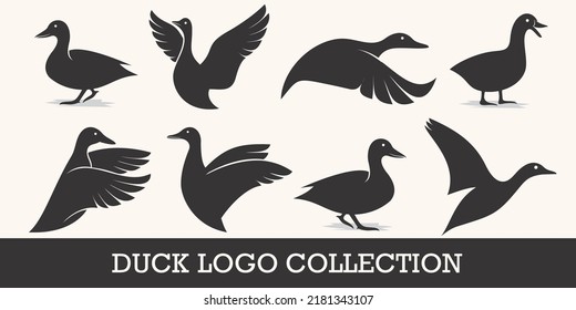 icon set Duck Logo Vector Template