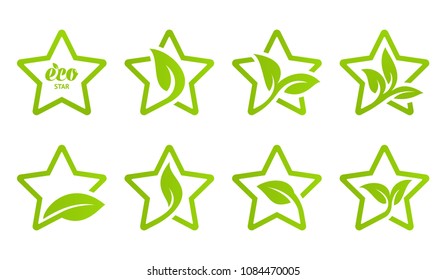 Icon set. Eco star