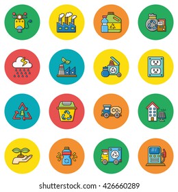 icon set ecology vector