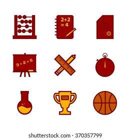 Icon Set Education and School 2