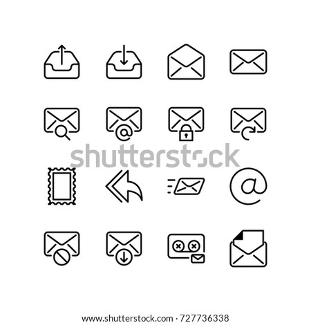 Icon set - Email and Internet