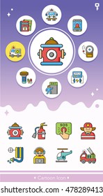 icon set emergency vector