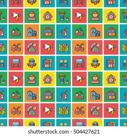 icon set emergency vector